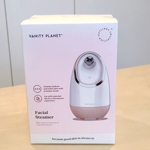Vanity Planet Facial Steamer Steam Away  Cleanse Hydrate Softens Skin New